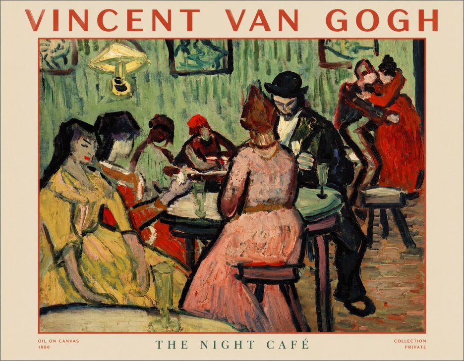 Van Gogh The Night Café I No1 - Juliste
