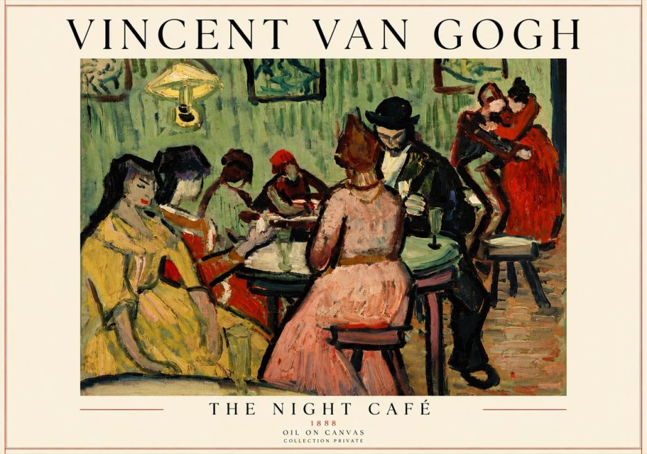 Van Gogh The Night Café I No6 - Juliste
