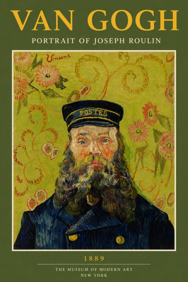 Van Gogh Portrait of Joseph Roulin II No2 - Juliste