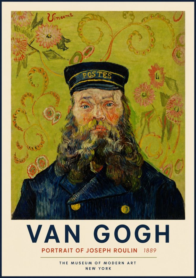 Van Gogh Portrait of Joseph Roulin II No3 - Juliste