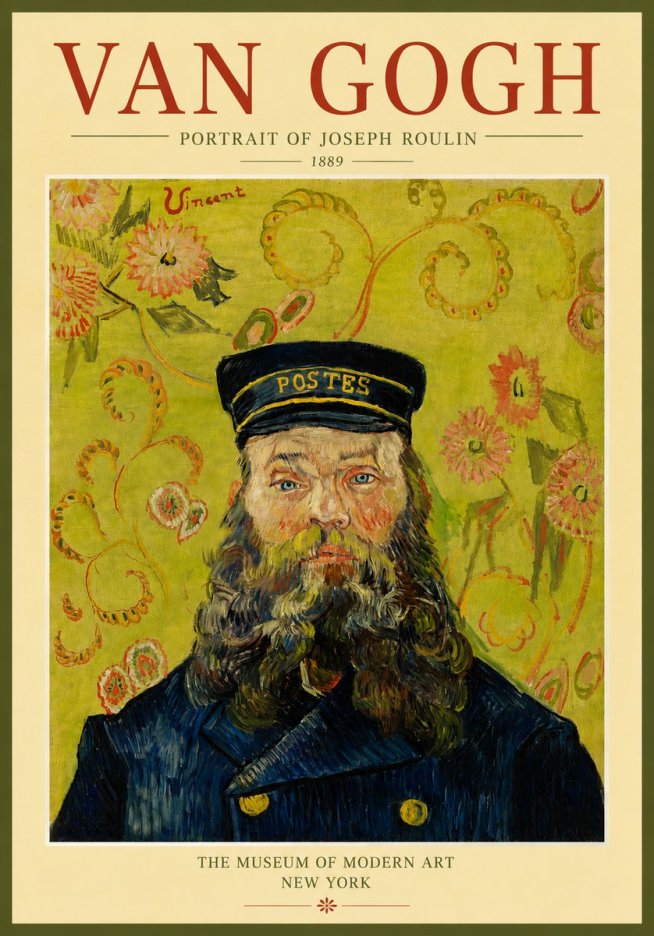 Van Gogh Portrait of Joseph Roulin II No4 - Juliste