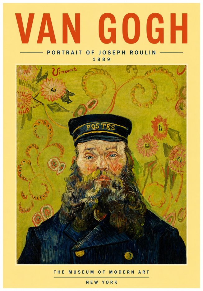 Van Gogh Portrait of Joseph Roulin II No6 - Juliste