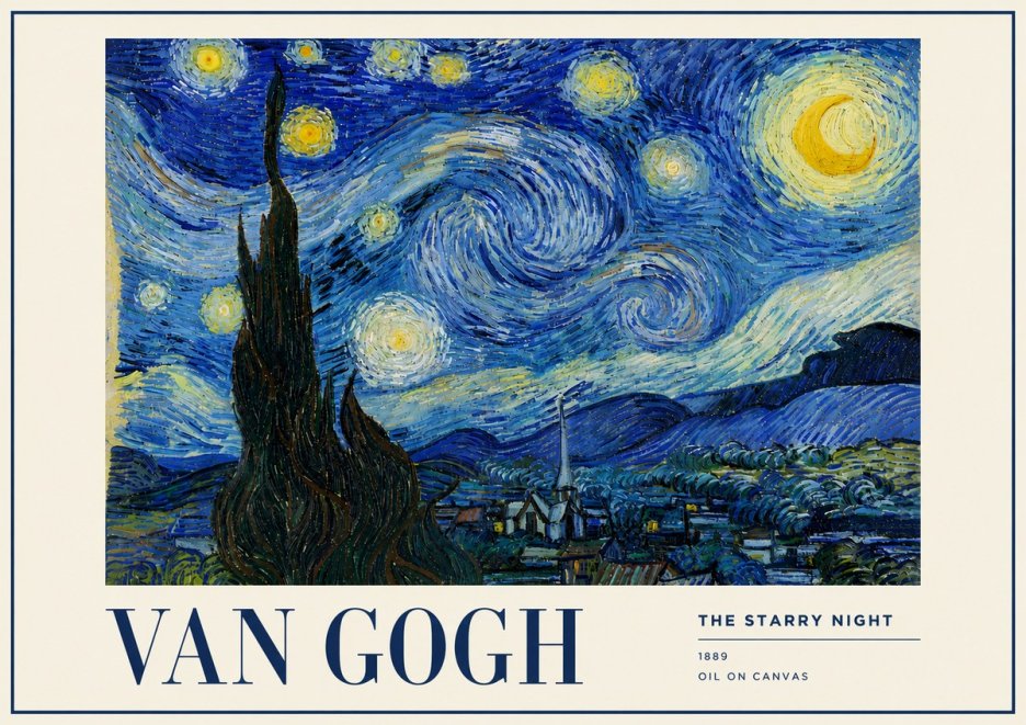 Van Gogh The Starry Night No5 - Juliste