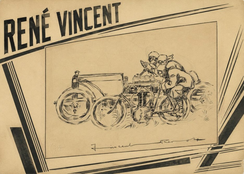 René Vincent Course Automobile No5 - Juliste