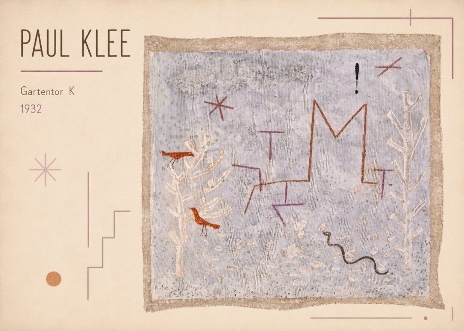 Paul Klee Gartentor K No1 - Juliste