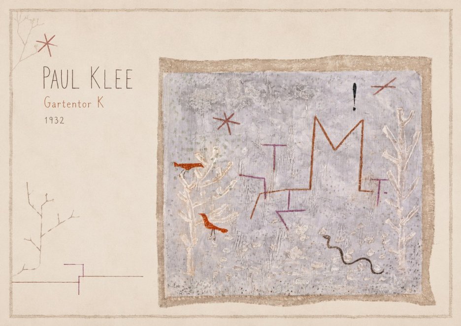 Paul Klee Gartentor K No6 - Juliste