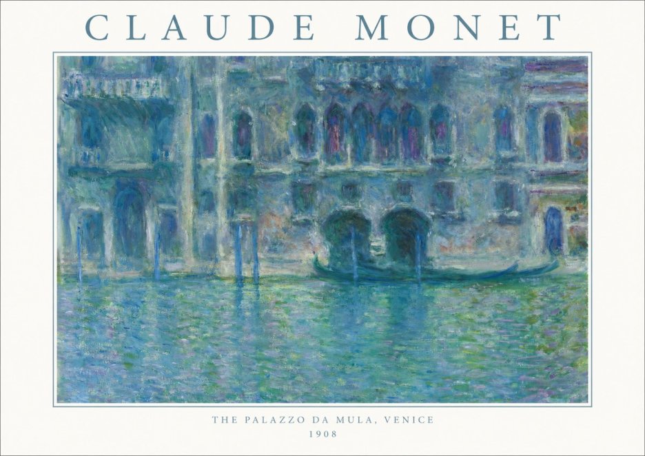 Monet The Palazzo Da Mula, Venice No1 - Juliste