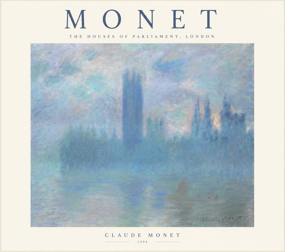 Monet The Houses of Parliament, London I No1 - Juliste