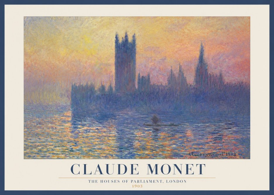 Monet The Houses of Parliament, London II No3 - Juliste