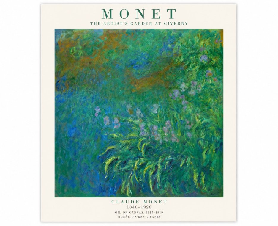 Monet The Artist's Garden at Giverny No1 - Juliste