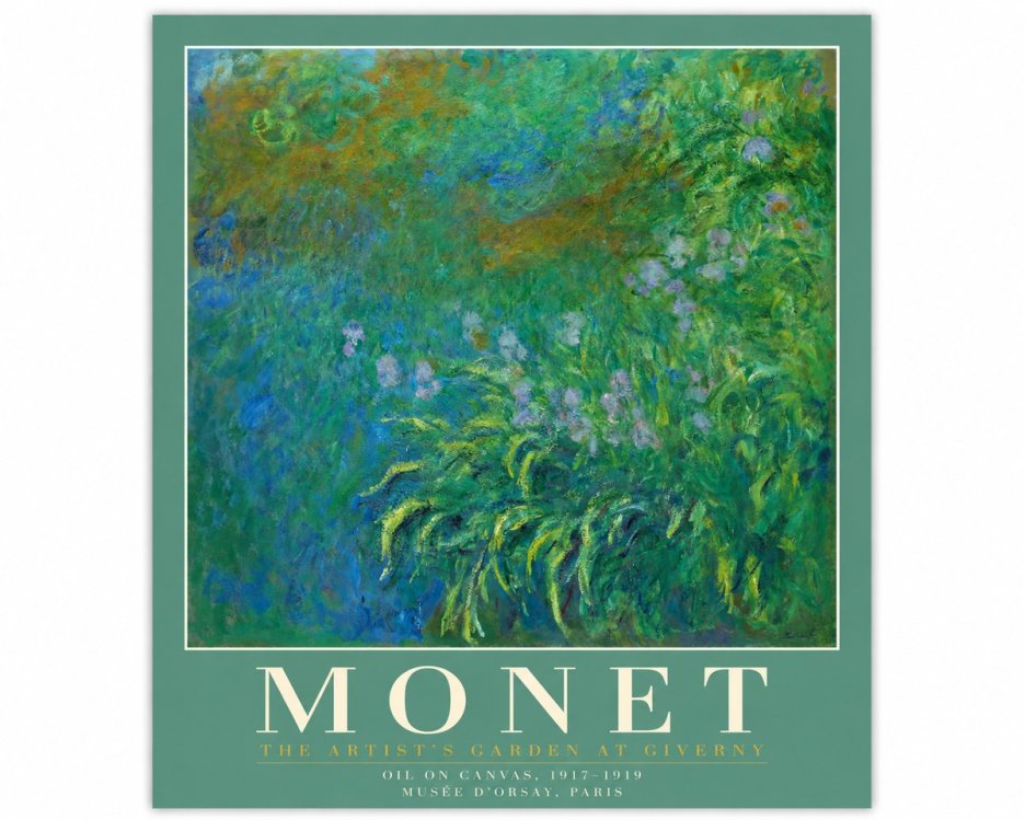 Monet The Artist's Garden at Giverny No2 - Juliste