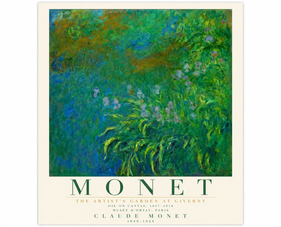 Monet The Artist's Garden at Giverny No5 - Juliste