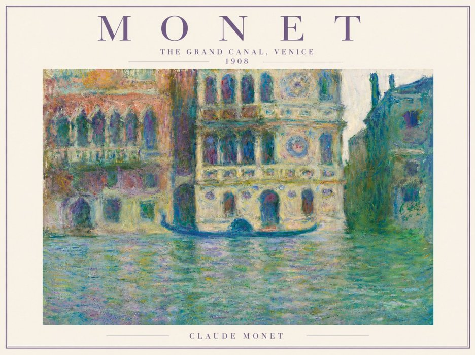 Monet The Grand Canal, Venice No5 - Juliste