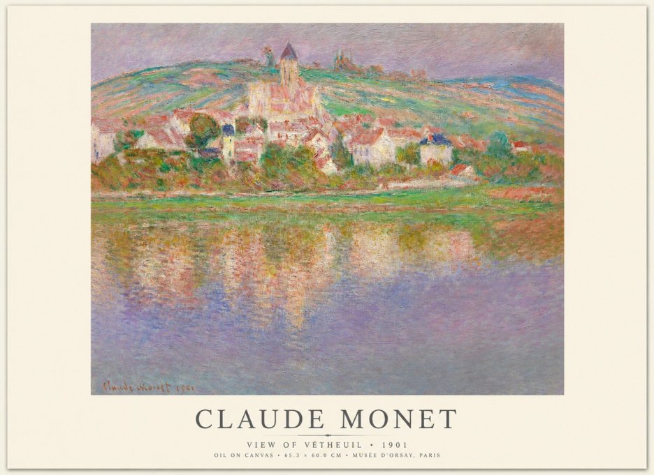 Monet View of Vétheuil I No1 - Juliste