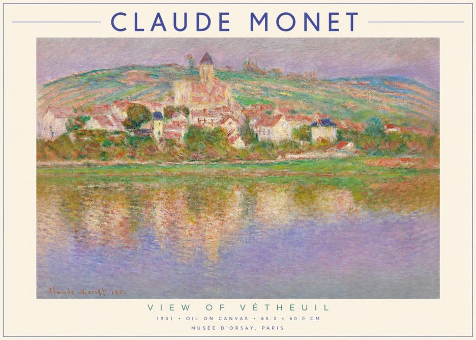 Monet View of Vétheuil I No2 - Juliste