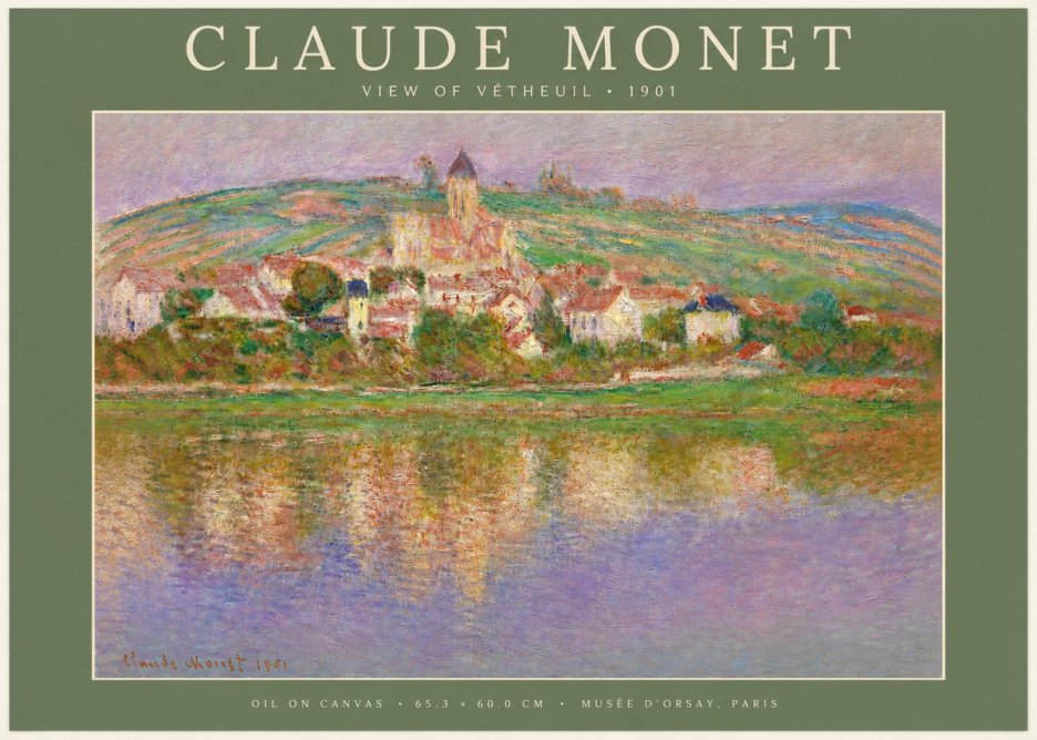 Monet View of Vétheuil I No3 - Juliste