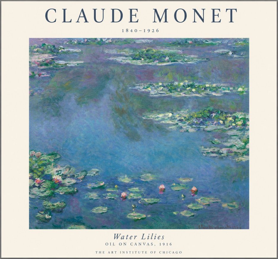Monet Water Lilies I No1 - Juliste