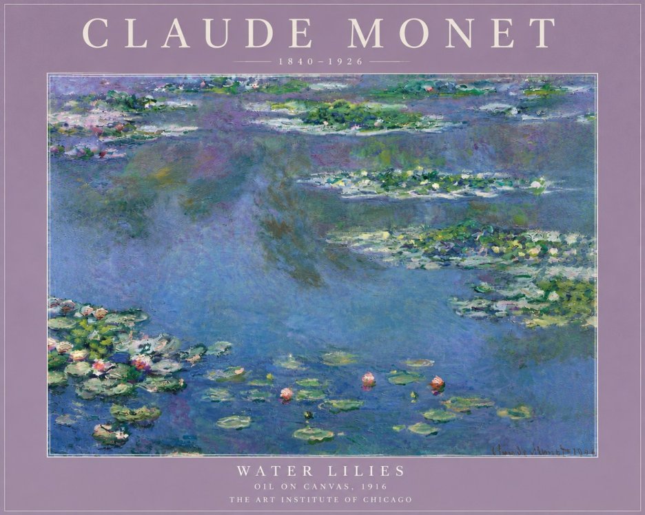 Monet Water Lilies I No5 - Juliste