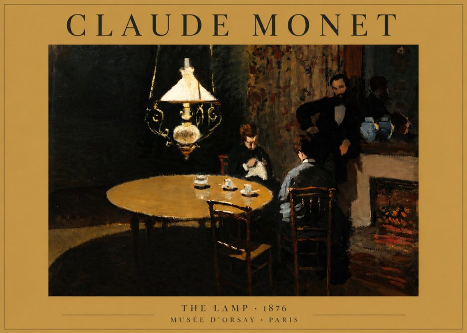 Monet The Lamp No6 - Juliste