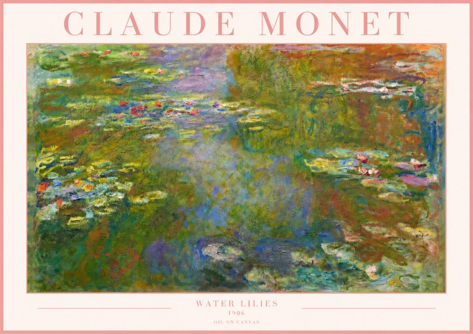 Monet Water Lilies III No3 - Juliste
