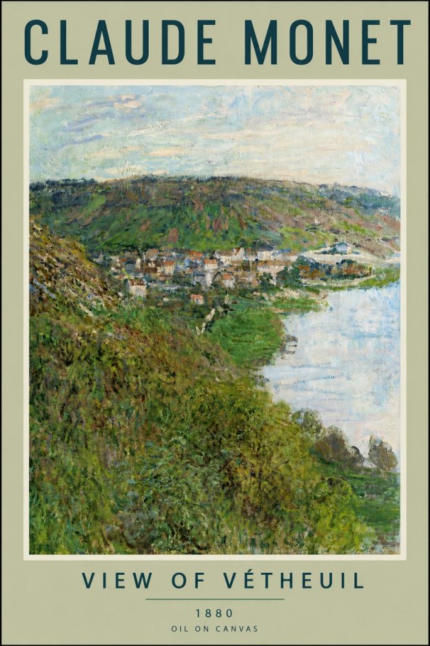 Monet View of Vétheuil II No2 - Juliste