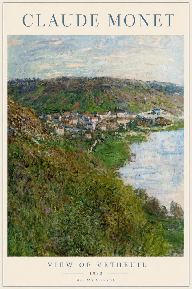 Monet View of Vétheuil II No3 - Juliste