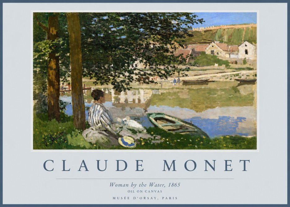 Monet Woman by the Water No2 - Juliste