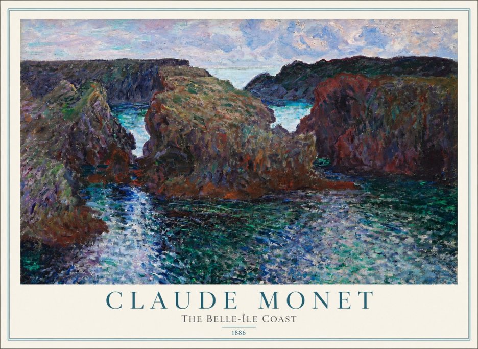 Monet The Belle-île Coast No2 - Juliste
