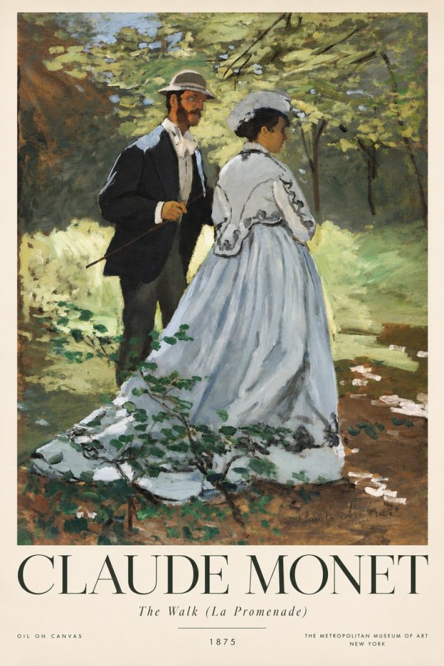 Monet The Walk (La Promenade) No4 - Juliste