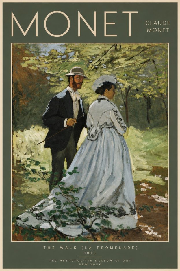 Monet The Walk (La Promenade) No5 - Juliste