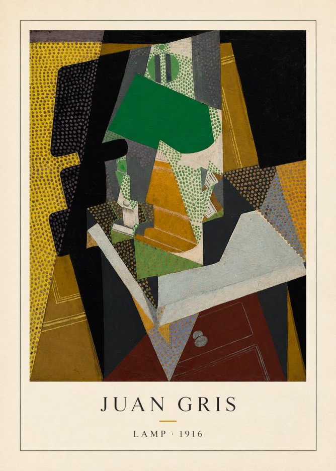 Juan Gris Lamp No4 - Juliste