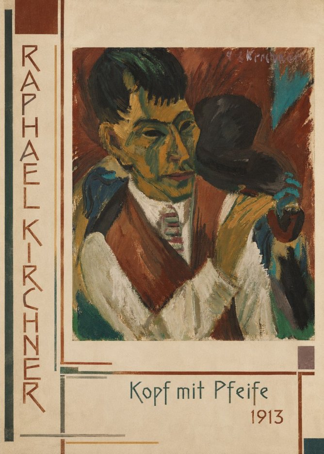 Raphael Kirchner Kopf Mit Pfeife No2 - Juliste