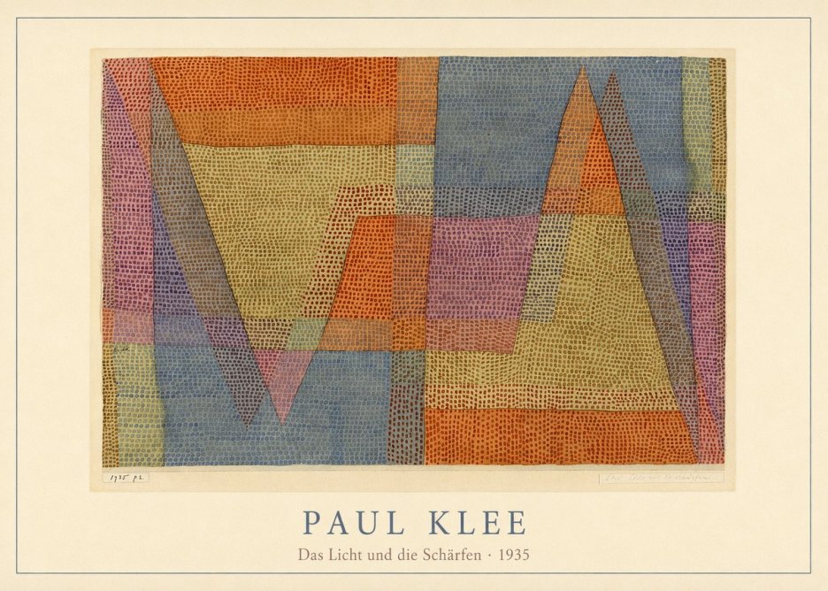 Paul Klee Das Licht Und Die Schärfen No4 - Juliste