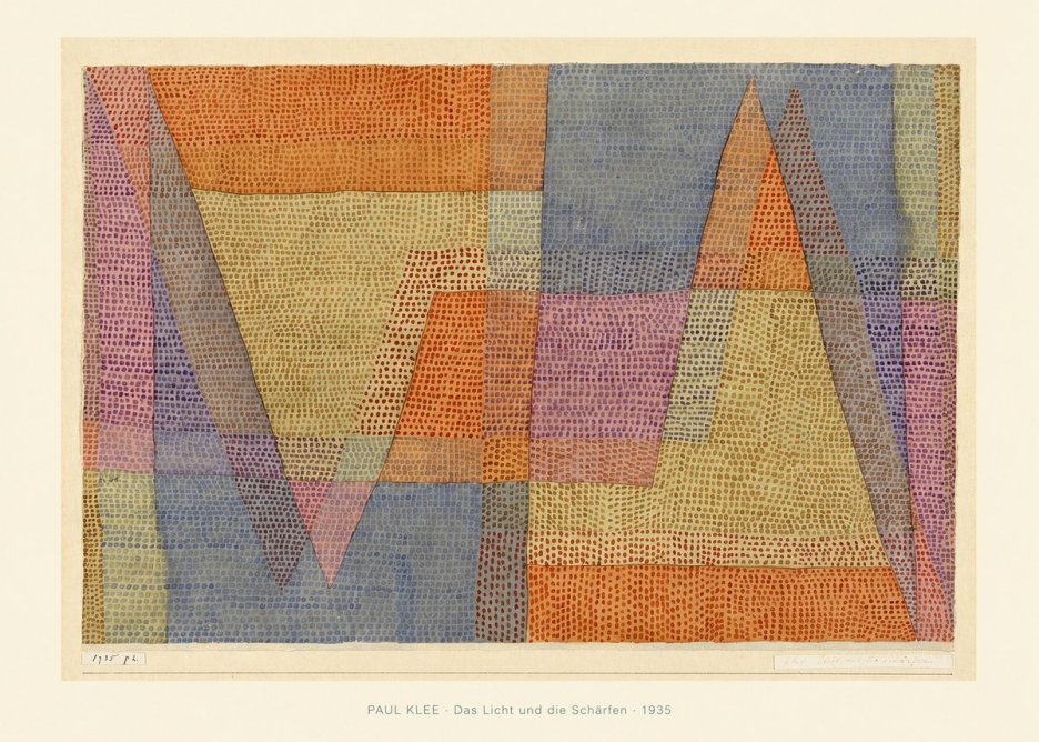 Paul Klee Das Licht Und Die Schärfen No6 - Juliste
