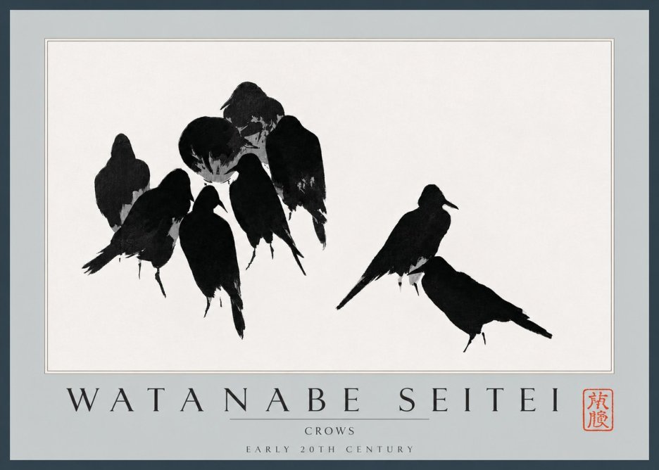 Watanabe Seitei Crows No2 - Juliste