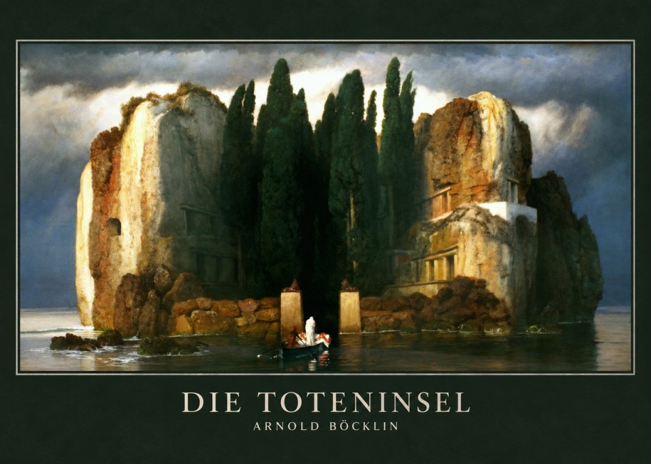 Arnold Böcklin Die Toteninsel II No3 - Juliste