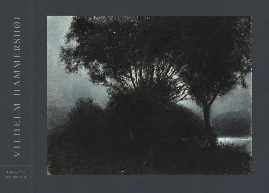 Vilhelm Hammershøi Landscape in Moonlight No4 - Juliste