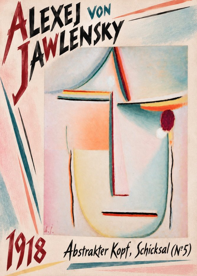 Alexej von Jawlensky Abstrakter Kopf, Schicksal (N°5) No3 - Juliste
