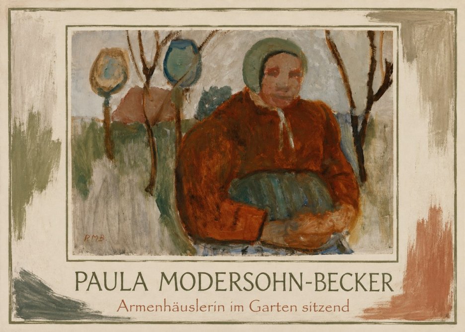 Paula Modersohn-Becker Armenhäuslerin Im Garten Sitzend No1 - Juliste