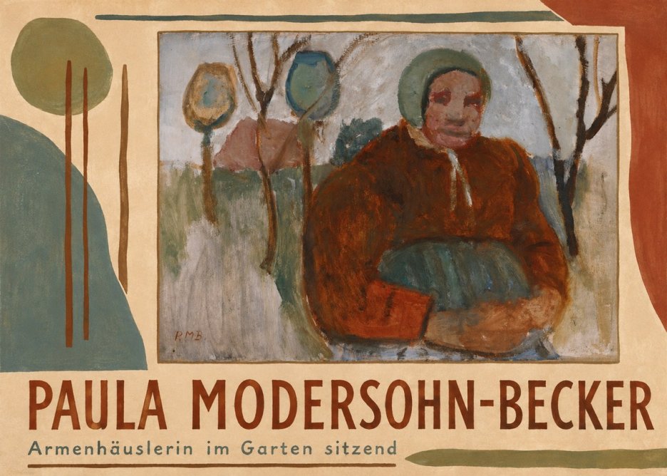 Paula Modersohn-Becker Armenhäuslerin Im Garten Sitzend No4 - Juliste