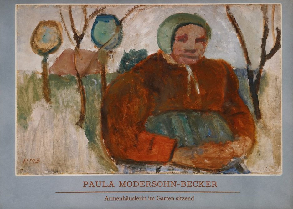 Paula Modersohn-Becker Armenhäuslerin Im Garten Sitzend No5 - Juliste