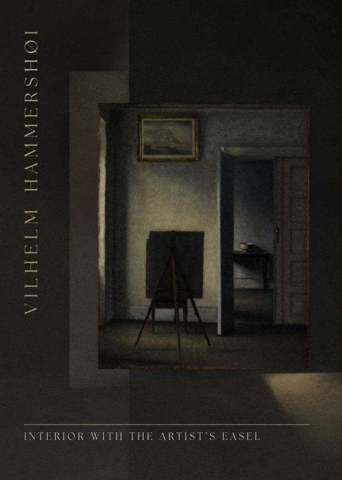 Vilhelm Hammershøi Interior with the Artist's Easel I No5 - Juliste