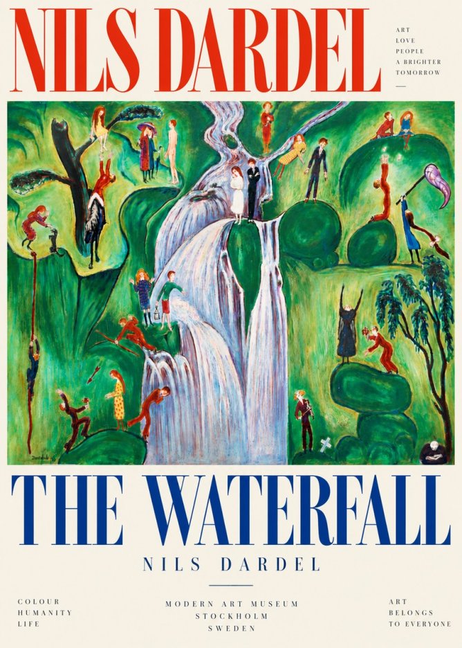 Nils Dardel The Waterfall No5 - Juliste