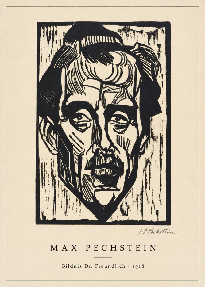 Max Pechstein Bildnis Dr. Freundlich • 1918 No3 - Juliste
