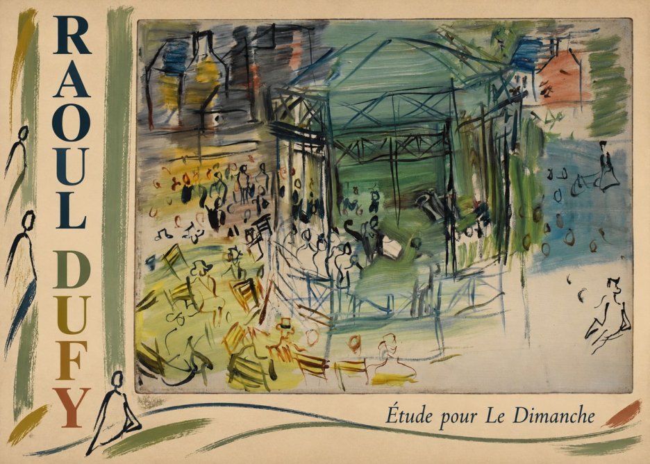 Raoul Dufy Étude Pour Le Dimanche No2 - Juliste