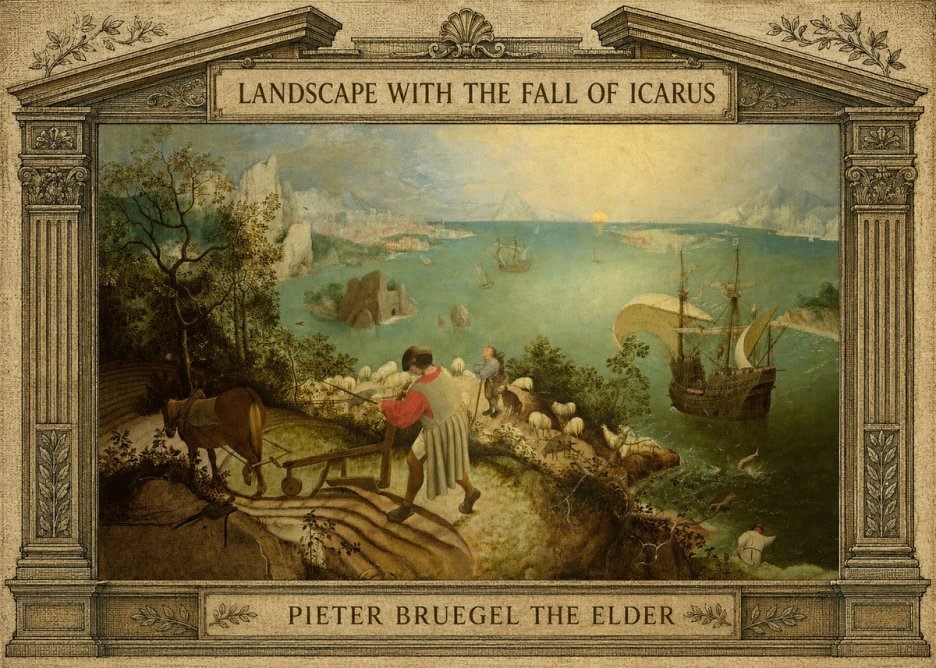 Pieter Bruegel Landscape with the Fall of Icarus II No4 - Juliste
