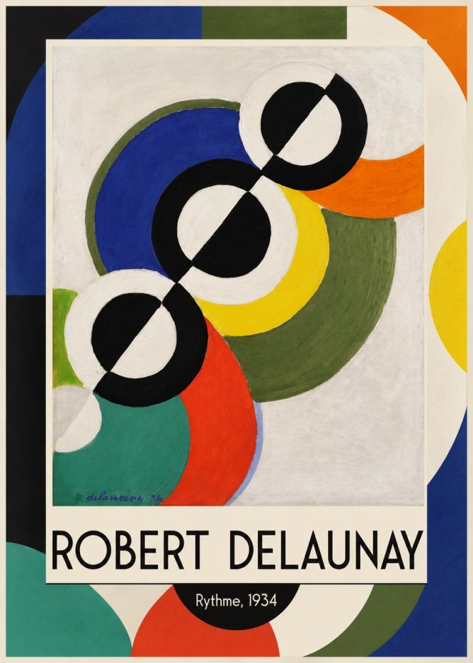 Robert Delaunay Rythme, 1934 No1 - Juliste