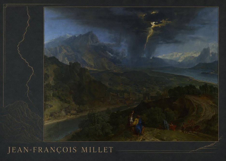 Jean-François Millet The Thunderbolt No2 - Juliste