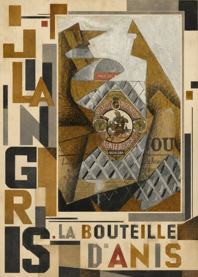 Juan Gris La Bouteille D'anis No3 - Juliste