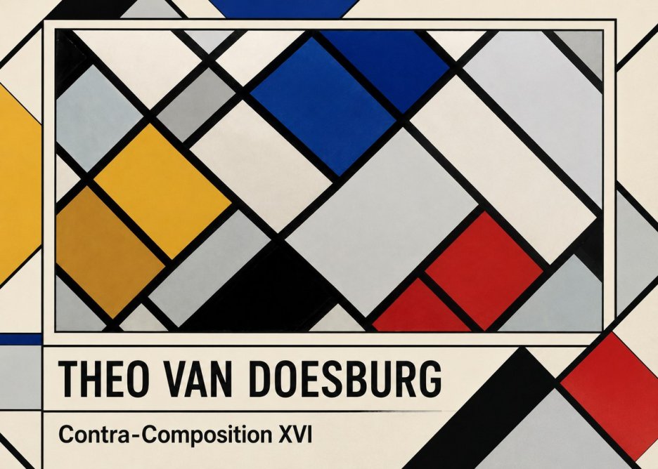 Theo van Doesburg Contra-composition Xvi No1 - Juliste